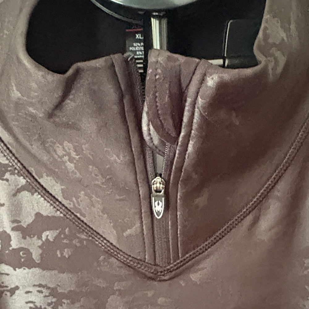 Spyder Black Camo Quarter-Zip Pullover - Picture 3 of 6